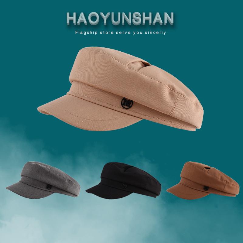 キャスケット メンズ 帽子 春秋 韓国 ファッション 英国 レトロ ベレー帽 マリン ハット ブラック カーキ グレー