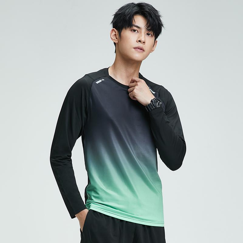 Tシャツ メンズ 長袖 トップス トレーニング ジム フィットネス 秋冬 タイトフィット 速乾 バスケットボール スポーツ ランニング サイクル ブラック グレー グリーン