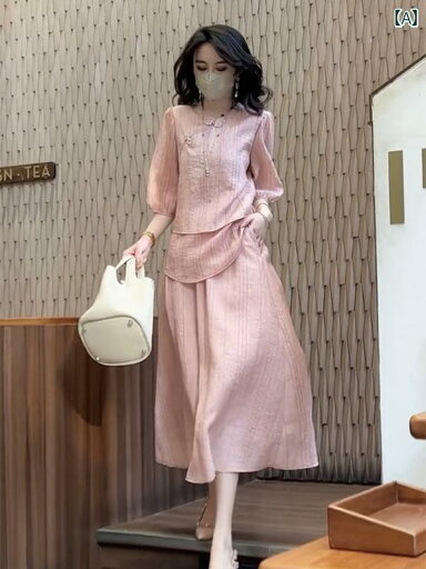ワンピース きれいめ ぽっちゃり レディース 半袖 通気性 優しい レトロ チャイナ ドレス 夏 プリント 桑 ピンク ワンピース きれいめ ぽっちゃり レディース 半袖 通気性 優しい レトロ チャイナ ドレス 夏 プリント 桑 ピンク