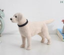 リアル 犬 ぬいぐるみ 男の子 女の子 メンズ レディース シミュレーション ラブラドール 動物 デスクトップ 家庭用 家具 誕生日 ギフト ホワイト ブラック