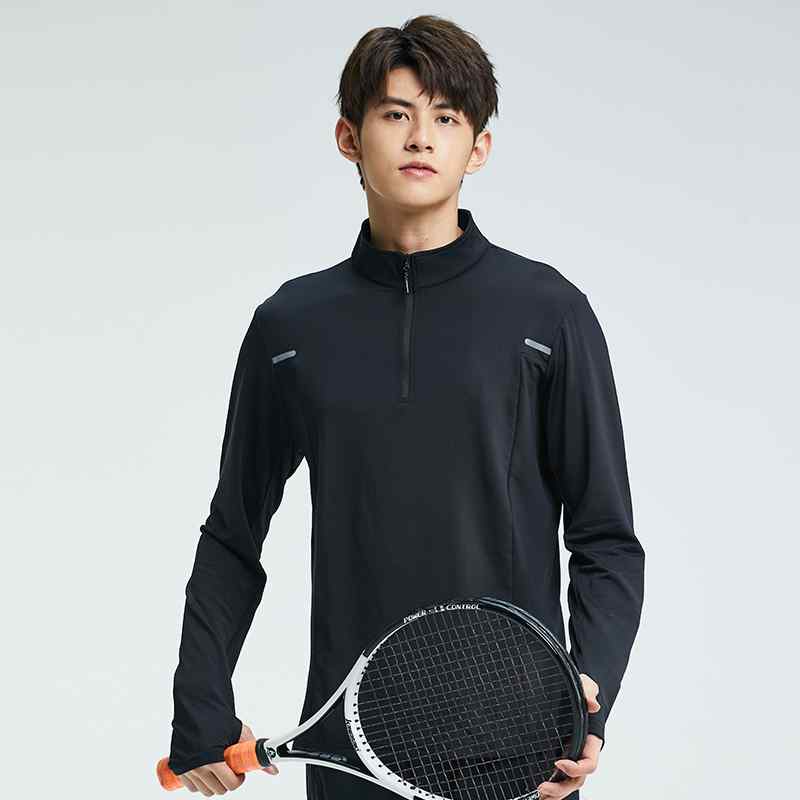 セットアップ メンズ 上下 ジャージ フィットネス ハーフ ジップ 速乾 スポーツ トレーニング 長袖 ランニング サイクリングウェア 秋冬 ホワイト ブラック...