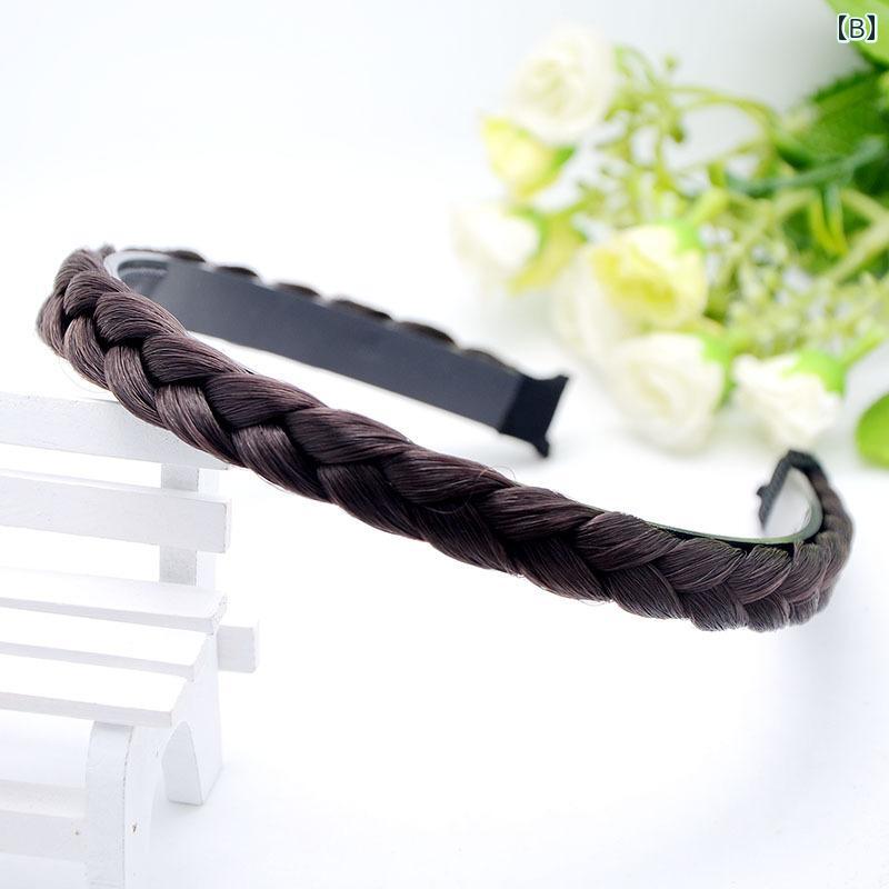 ヘッド バンド ヘア アクセサリー 髪飾り ウィッグ 三つ編み ヘアピン ツイスト 滑...