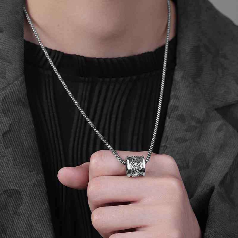 ネックレス メンズ レディース 六字真言 アクセサリー 中国風 エスニック アジアンテイスト ペンダント..