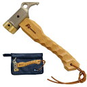 FOREST HOME ペグハンマー ハンマー 真鍮ヘッド 名栗加工ハンドル 小型 コンパクト ペグ打ち アウトドア テント設営