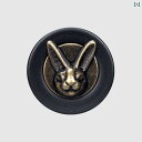 ボタン メンズ レディース アクセサリー ウサギ 手縫い コート シャツ カーディガン おしゃれ かわいい ラウンド ブラック ベージュ ブラウン