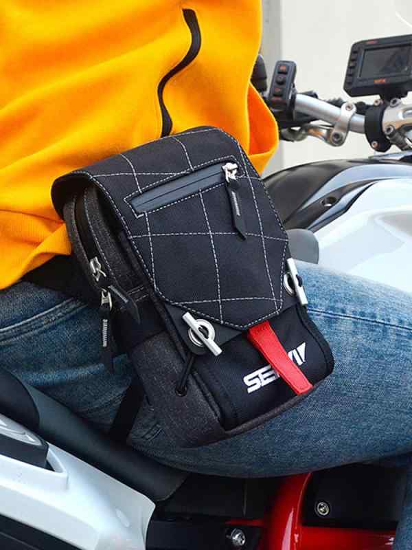 レッグバッグ バイク ウエストポーチ アウトドア スポーツ ファッション コンパクト 防水 耐摩耗 ブラック