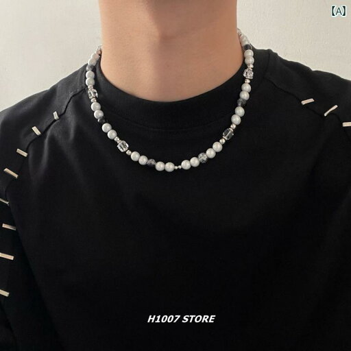 ネックレス メンズ アクセサリー おしゃれ パール 十字架 チェーン チタン ヒップホップ ファッション 韓国 シルバー ネックレス メンズ アクセサリー おしゃれ パール 十字架 チェーン チタン ヒップホップ ファッション 韓国 シルバー