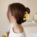 ヘアクリップ レディース バンス アクセサリー 髪飾り 髪留め かわいい チーズ 犬 秋冬 イエロー ブラウン ブラック