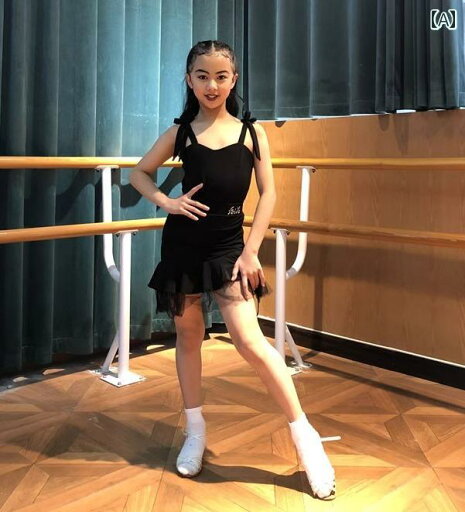 社交ダンス 衣装 キッズ 子供 練習着 ラテン 舞台 ステージ 女の子 パフォーマンス ワンピース レース ブラック 社交ダンス 衣装 キッズ 子供 練習着 ラテン 舞台 ステージ 女の子 パフォーマンス ワンピース レース ブラック
