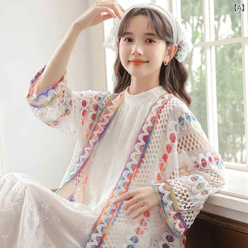 カーディガン レディース 羽織り エスニック ショール ニット マント フード タッセル コート 秋 旅行用 ブラック レッド ピンク