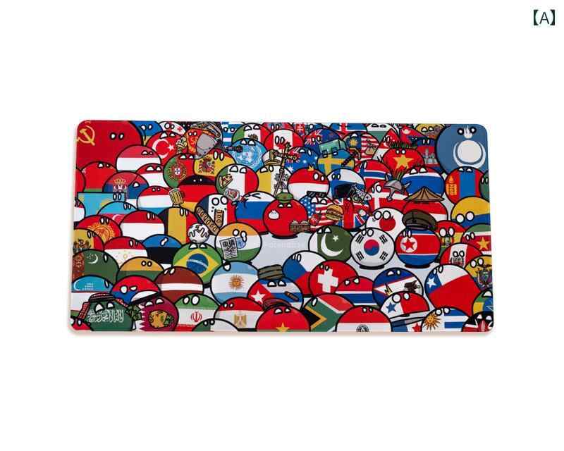 マウスパッド 大型 ポーランド ボール 特大 テーブル パッド デスクトップ キーボード 機器レッド