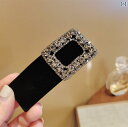 前髪クリップ 韓国 オルチャン おしゃれ かわいい ファッション ヘアピン アクセサリー ビロード BB ラインストーン エッジ アンチエイジング シンプル レ...