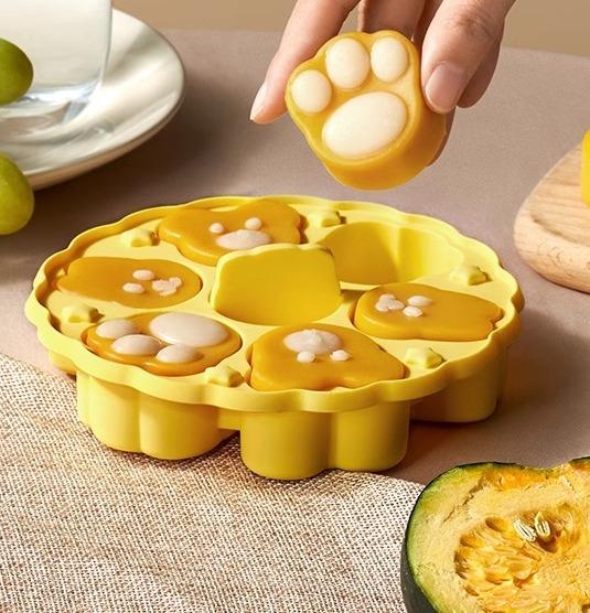 シリコン 製氷皿 アイストレー ベビー ラウンド サプリメント 蒸し ケーキ型 食品グレード 爪 フードサプリメント ツール 高温 耐性 研磨