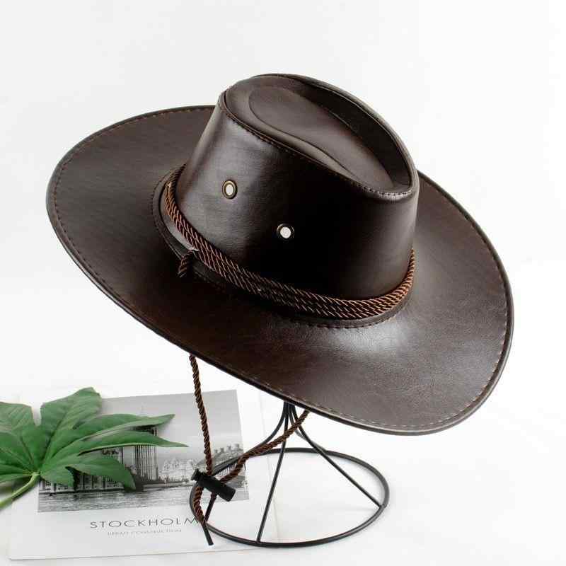 カウボーイ ハット ウエスタン テンガロンハット エスニック 屋外 乗馬 ライダー 革 光沢 スタイリング..