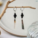 ピアス レディース アクセサリー おしゃれ ロング 中国風 イヤリング レトロ 揺れる ブラック