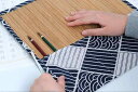 書道 筆入れ 古代 ブラシ カーテン ペン バッグ 竹 収納 ロール 袋 学生 ポータブル レトロ 中国風 大容量