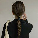 ヘアワイヤー ヘアアクセサリー レディース レザー 革 ヘアゴム ポニーテール シンプル おしゃれ ブラウン ブラック