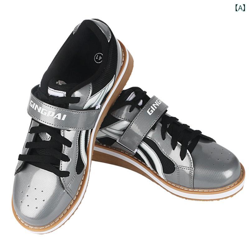 格闘技 シューズ ボクシング レスリング メンズ レディース トレーニング スポーツ ジム 競技 ウェイトリフティング 屋内 スクワット 滑り止め グレー ホワ...