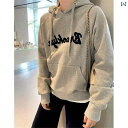 パーカー スウェット レディース フーディー おしゃれ カジュアル 裏起毛 暖かい 厚手 秋冬 ロゴ 韓国 グレー ブルー