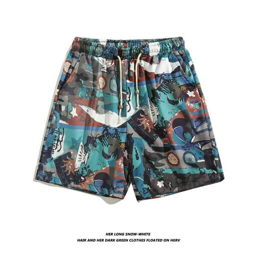 メンズ 海パン 水着 サーフ パンツ ビーチ バカンス プール シンプル グラフィティ ショーツ ゆったり ハワイアン 薄手 緑 メンズ 海パン 水着 サーフ パンツ ビーチ バカンス プール シンプル グラフィティ ショーツ ゆったり ハワイアン 薄手 緑