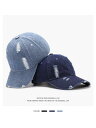 キャップ デニム メンズ レディース 帽子 レトロ ウォッシュ 日よけ 紺 ブルー 黒