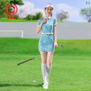 ゴルフウェア レディース ワンピース 半袖 夏 パンツ付き スポーツ 韓国 通気性 おしゃれ カジュアル ショート丈 タイト 大きいサイズ 水色
