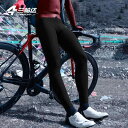 バイク パンツ 秋冬 フリース 暖かい スポーツ アウトドア ハイウエスト メンズ サイクルジャージ サイクリング ブラック グレー