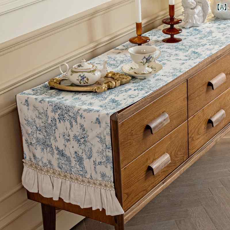 テーブルランナー おしゃれ テーブルクロス インテリア センター クロス 布 テレビキャビネット レース 生地 ダイニングテーブル コーヒーテーブルフラッグ テレビキャビネット カバー