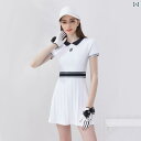 ゴルフウェア レディース ワンピース 夏 ゴルフ ドレス テニス 韓国 バドミントン スーツ 白 黒 水色