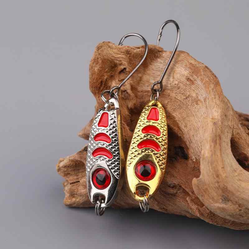 釣り ルアー 疑似餌 淡水魚 遠投 シングルフック 淡水 長距離 スパンコール ゴールド シルバー