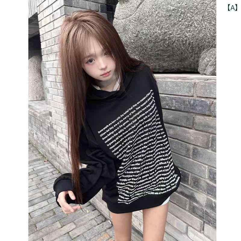 パーカー フーディー フード付き レディース メンズ プルオーバー 春秋 オーバーサイズ 厚手 ロゴ プリント スウェット 大きいサイズ ブラック