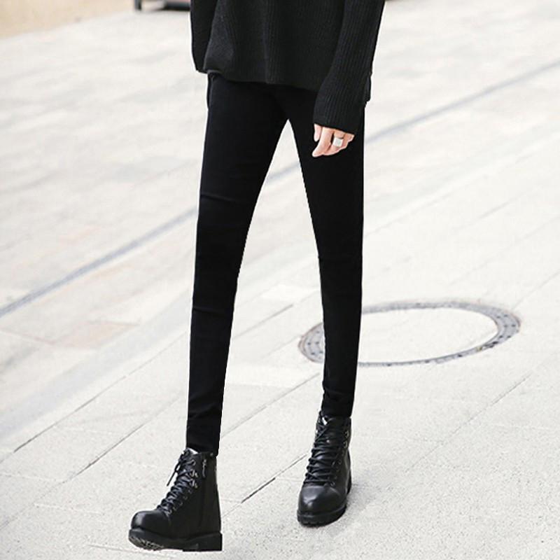 デニムパンツ メンズ ジーンズ ジーパン スキニー タイト 秋冬 裏起毛 暖かい 厚手 伸縮性 シンプル カジュアル ブラック