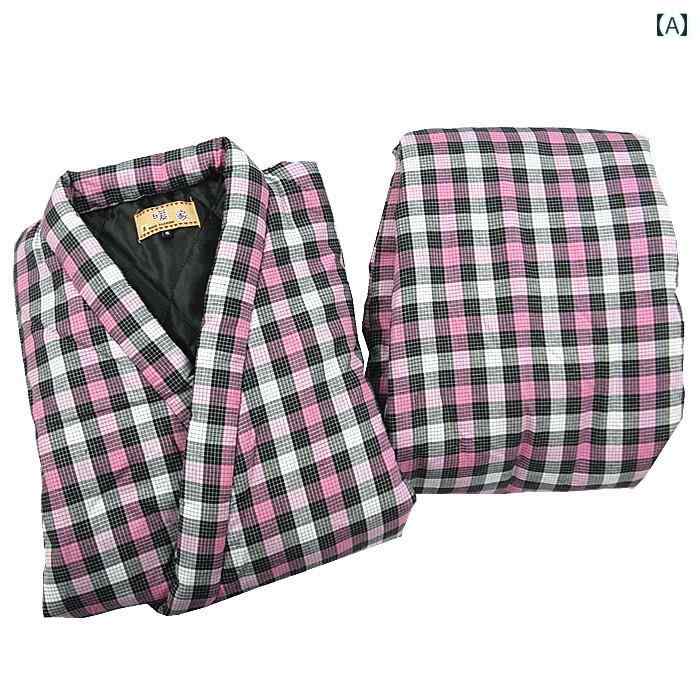 はんてん 半天 ちゃんちゃんこ 防寒 暖かい どてら 半纏 ルームウェア 部屋着 コート ズボン 着物 浴衣 チェック柄 ピンク レッド