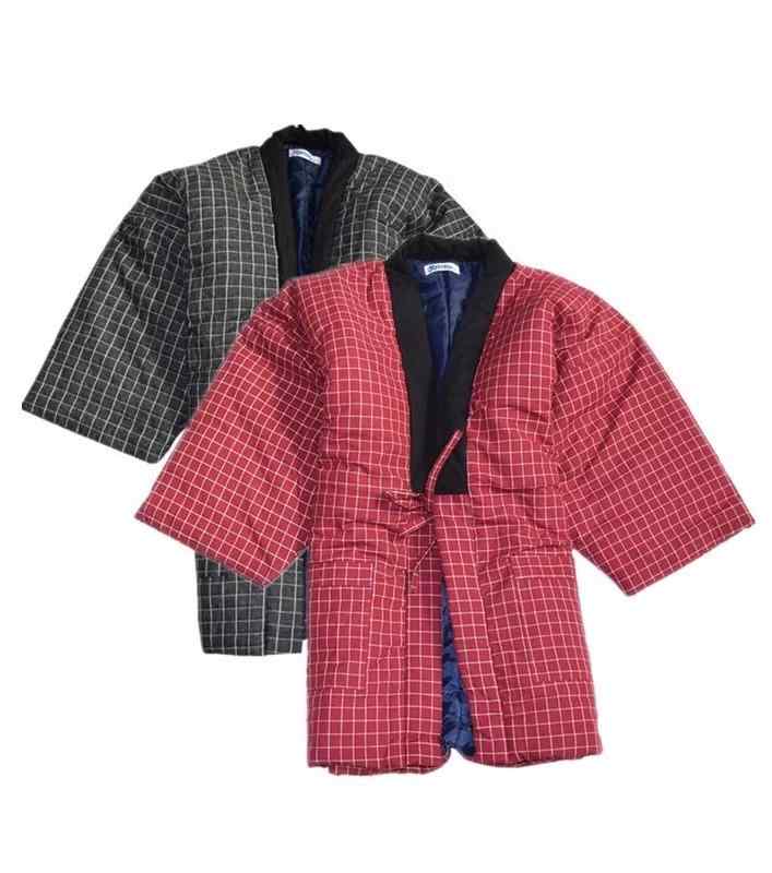 はんてん 半天 ちゃんちゃんこ 防寒 暖かい どてら 半纏 ルームウェア 部屋着 コート ジャケット 浴衣 厚手 グレー レッド