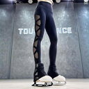 フィギュアスケート 衣装 アイススケート ドレス レッスン着 キッズ 女の子 レディース 薄手 メッシュ トレーニング パンツ ネイビー
