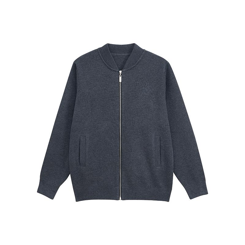 カーディガン メンズ ニット ブルゾン アメリカン レトロ カウント セーター 秋冬 暖かい ウール 野球 ..