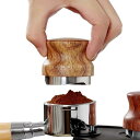 コーヒー タンパー 埋立圧器 バリスタ エスプレッソ ツール 器具 ステンレス スチール 粉砕機 ローズウッド プレス