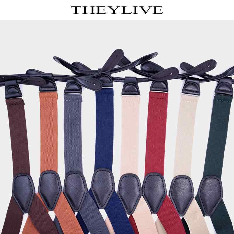 サスペンダー メンズ フォーマル おしゃれ メンズ ストラップ 合金 ネイビー ワインレッド ブラウン