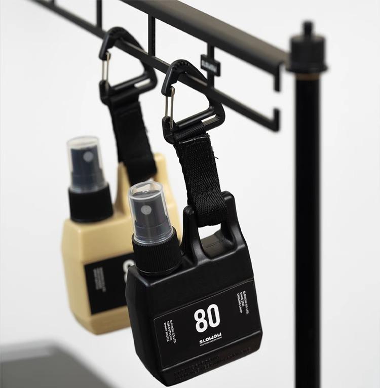 スプレーボトル アルコール対応 容器 ポータブル 携帯 持ち運び 空ボトル 消毒 ミスト 小型 ブラック ..