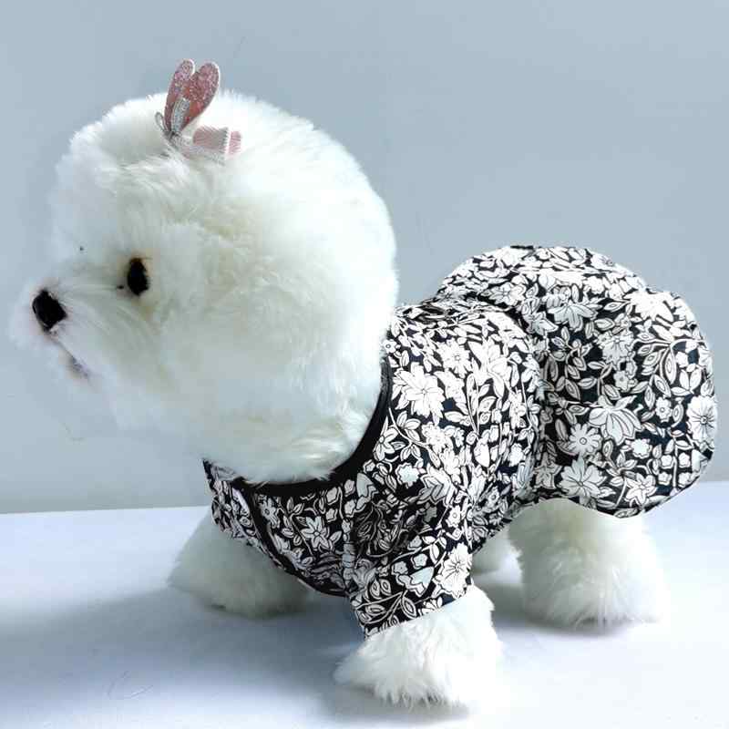 犬服 ドッグウェア かわいい おしゃれ ペット 猫 小型犬 夏 ホワイト ブラック モノトーン
