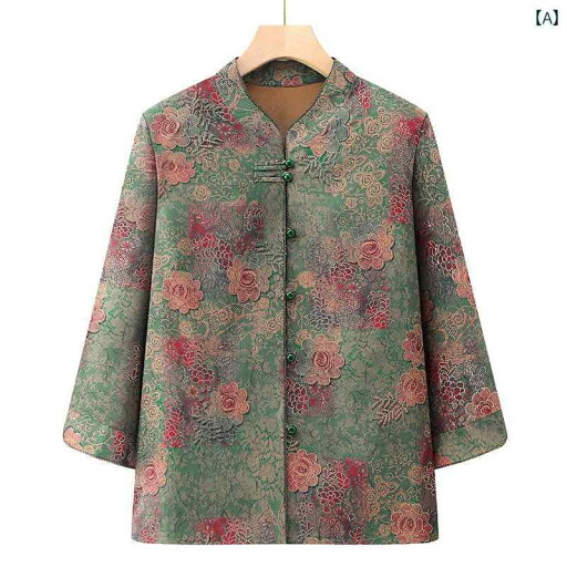 シニア おしゃれ 上品 高齢者 レディース 春夏 カジュアル 七分袖 シャツ セットアップ ゆったり グリーン レッド シニア おしゃれ 上品 高齢者 レディース 春夏 カジュアル 七分袖 シャツ セットアップ ゆったり グリーン レッド