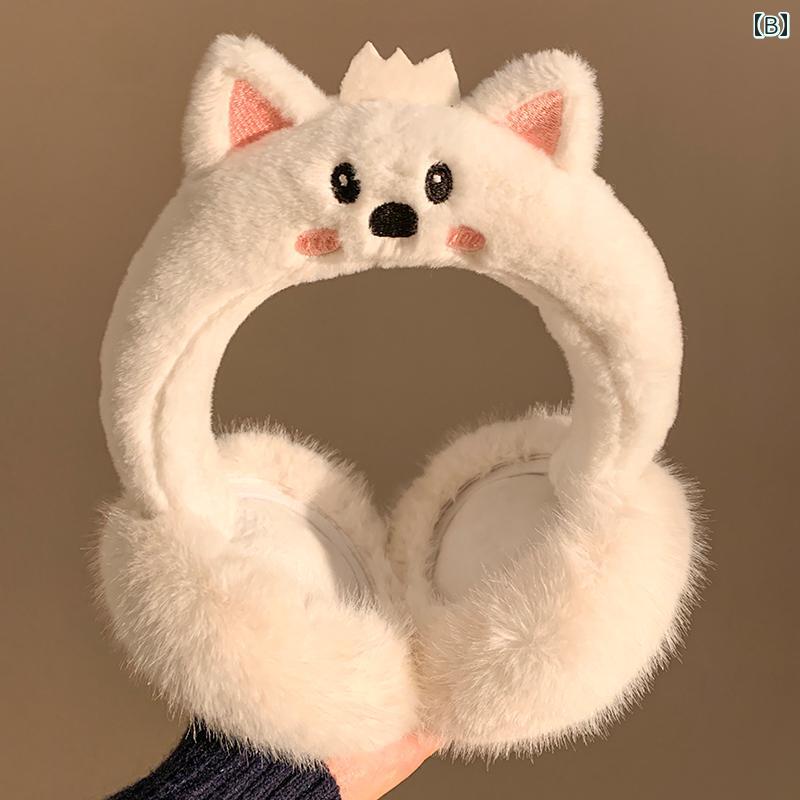 耳あて レディース イヤーマフ かわいい ファー 暖かい 冬 折りたたみ 防風 クマ キツネ ファッション