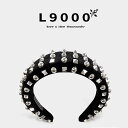 カチューシャ 幅広 ヘアバンド 上品 ヘアアクセサリー レディース フレンチ ラインストーン スタッズ ブラック シルバー
