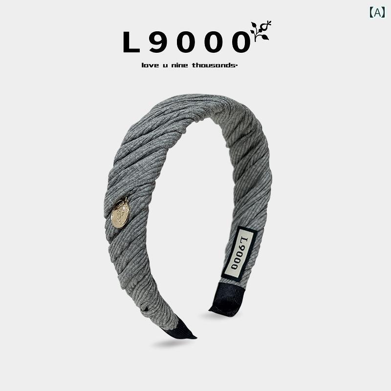 カチューシャ 幅広 ヘアバンド 上品 ヘアアクセサリー レディース フレンチ ガーリー レトロ グレー ブラック レッド