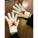手袋 グローブ レディース 屋外 サイクリング 暖かい かわいい クリスマス 雪だるま ニット 冬 ホワイト