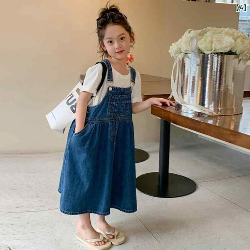 デニム ワンピース キッズ 女の子 子供服 スカート おしゃれ カジュアル サスペンダー 夏 ファッション ブルー デニム ワンピース キッズ 女の子 子供服 スカート おしゃれ カジュアル サスペンダー 夏 ファッション ブルー