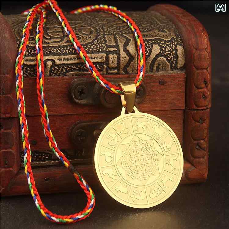 ネックレス メンズ レディース アクセサリー 宮殿 マントラ ペンダント 菩薩 ジュエリー ゴールド シルバー