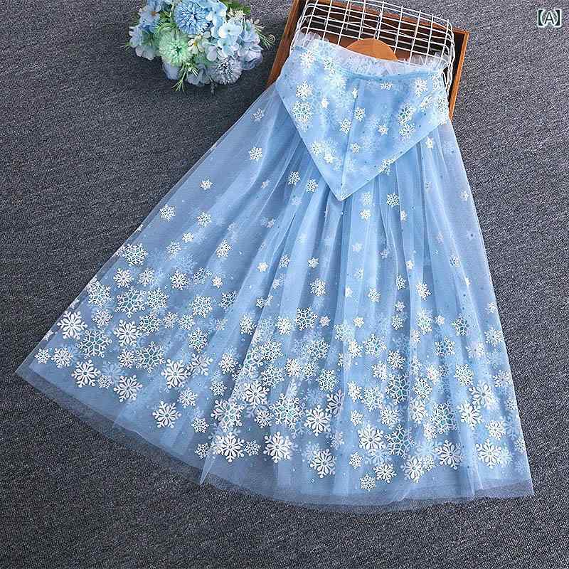 ベビー ポンチョ アウター マント コート 防寒 キッズ 子供 女の子 秋冬 ショール ケープ 厚手 防風 フード付き コスプレ ロング丈 ブルー ネイビー