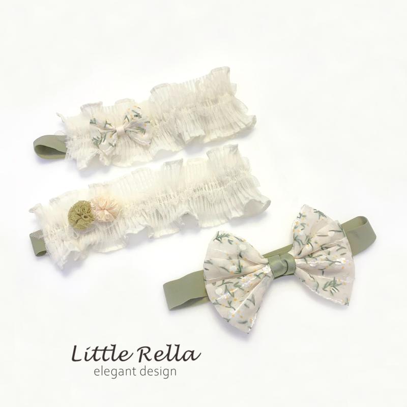 ヘアバンド ヘッドバンド へアクセサリー ベビー キッズ 子供 女の子 中国風 リボン レース ホワイト ..