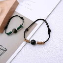 ブレスレット アンクレット メンズ レディース アクセサリー ジュエリー サンストーン アメジスト 黒曜石 カップル ギフト ブラック